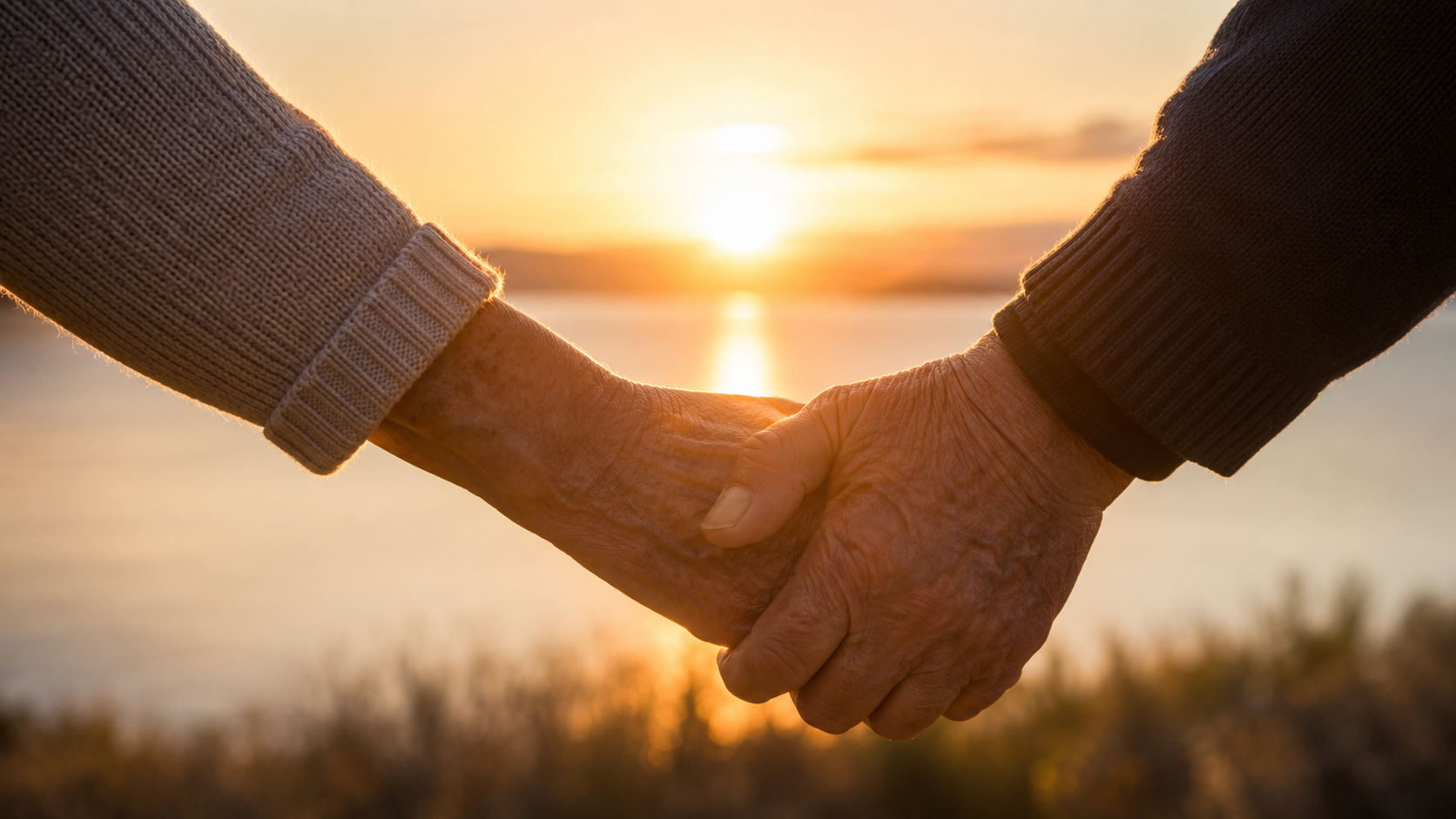 Family support and legacy planning at sunset